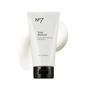 No7 Microdermabrasion Total Renewal Face Scrub - Exfoliating Face Wash & Dark Spot Corrector for Sensitive Skin - Helps to Reduce the Appearance of Fine Lines & Even Skin Tone