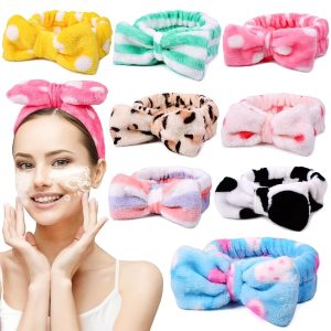 8 Pack Spa Headbands for Women Facial Makeup Headband Stocking Stuffers For Women Teen Girls Coral Fleece Easter Basket Stuffers