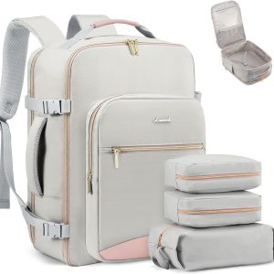 LOVEVOOK Travel Backpack for Women & Men 40L,Airline Approved Carry On Backpack Travel Essentials