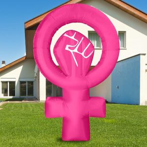 Soaoo 6ft Women's History Month Inflatable Outdoor Decoration Inspirational International Women's Day