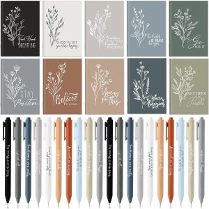 40 Pcs Inspirational Notebooks with Pen Bulk Motivational Mini Notepads International Women's Day Gifts Bulk for Employee Coworker Office Staff Teacher Nurse Social Worker