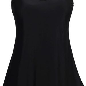 Arolina Tankini Swimsuits for Women Tummy Control Two Piece Bathing Suits Flowy Swim Tops with Boy Shorts