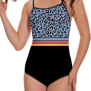 Beautikini Period Swimwear - One Piece Bathing Suit Menstrual Leakproof Swimsuit for Teen Girls and Women