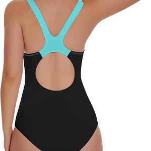 Beautikini Period Swimwear One Piece Racerback Training Bathing Suit Women Period Swimsuits for Teen Girls Ages 11-14