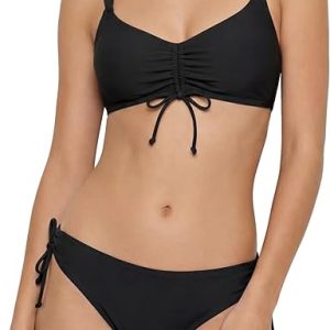 Beautikini Period Swimwear for Teens Two Piece Tie Leakproof Swimsuit Menstrual Drawstring Bikini Set Bathing Suits for Girls