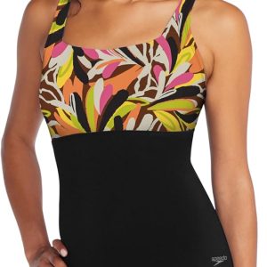 Speedo Women's Endurance+ Color Top One Piece Swimsuit