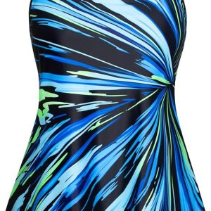 Hanna Nikole Women's Tankini Swimsuits Two Piece Tummy Control Bathing Suit Modest Swim Top with Shorts Plus Size Swimwear