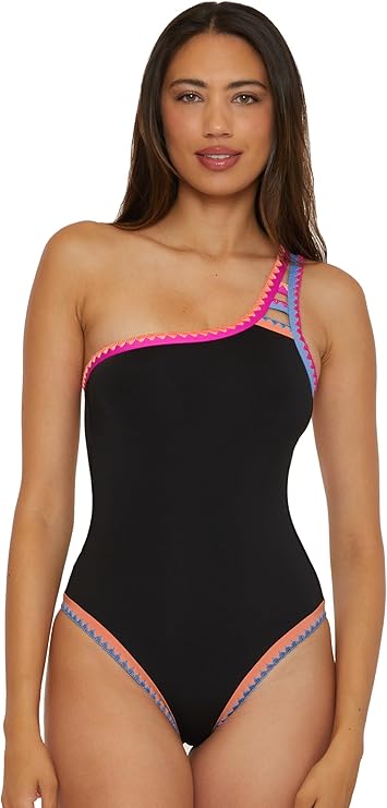 Lucky Brand Women's Avila Asymmetrical One Piece Swimsuit, Adjustable, Tie Back, Bathing Suits for Women Lucky Brand Women's Avila Asymmetrical One Piece Swimsuit, Adjustable, Tie Back, Bathing Suits for Women
