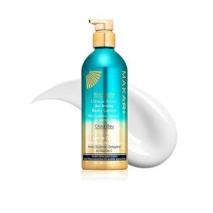Makari Ultimate Intense Blue Crystal Skin Reviving Body Lotion 16.8 oz | Body Lotion with Glutathione & Collagen | Body Moisturizer and Body