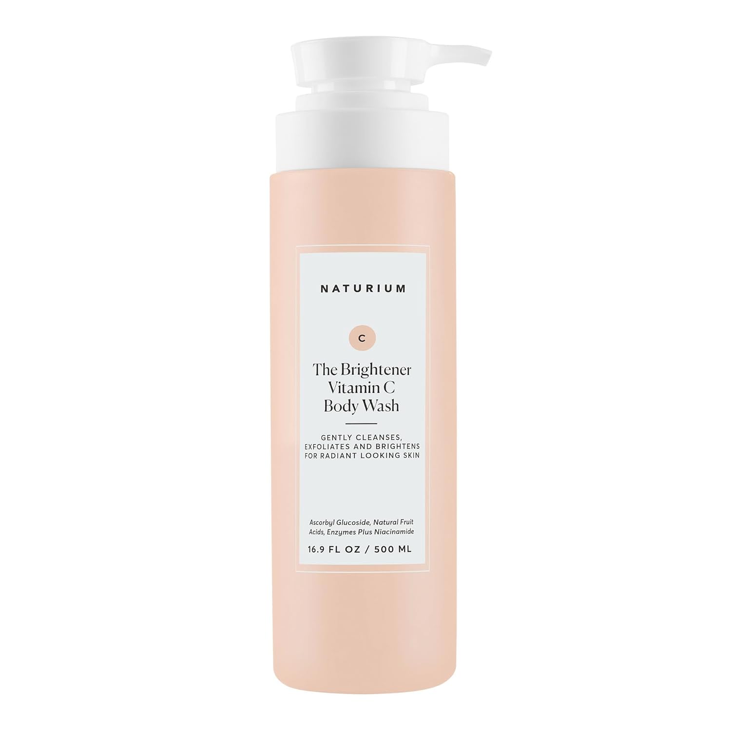 Naturium The Brightener Vitamin C Body Wash, Gentle Cleanser for Smoother-Looking Skin, Removes Dirt, Oil & Other Impurities, 16.9 oz Naturium The Brightener Vitamin C Body Wash, Gentle Cleanser for Smoother-Looking Skin, Removes Dirt, Oil & Other Impurities, 16.9 oz