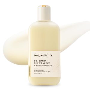 ONGREDIENTS Skin Barrier Calming Lotion | Lightweight Moisturizer for Dry, Sensitive Skin | Centella, 9-Peptide Complex, Glucose, Soothing, Calming