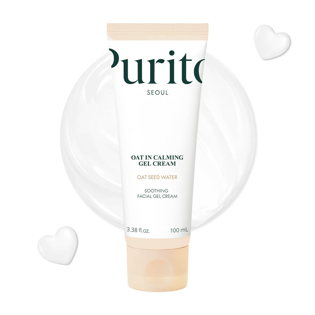PURITO Oat In Calming Gel Cream, Non-Comedogenic, 77% Oat Seed Water Lightweight Water-Gel Face Moisturizer, Fragrance-Free, Vegan Korean Skincare PURITO Oat In Calming Gel Cream, Non-Comedogenic, 77% Oat Seed Water Lightweight Water-Gel Face Moisturizer, Fragrance-Free, Vegan Korean Skincare