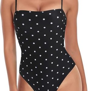RELLECIGA Women's Bandeau One Piece Swimsuits