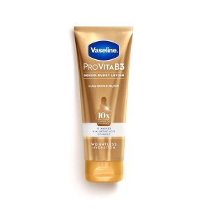 Vaseline Pro VitaB3 Serum Burst Lotion Luminous Glow Healthy, Glowing Skin, Lightweight 10x Antioxidant Power of Vitamin C
