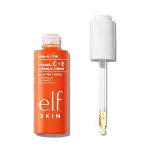 e.l.f. SKIN Bright Icon Vitamin C + E + Ferulic Face Serum, Brightening & Soothing with 15% Vitamin C, Vegan & Cruelty-Free