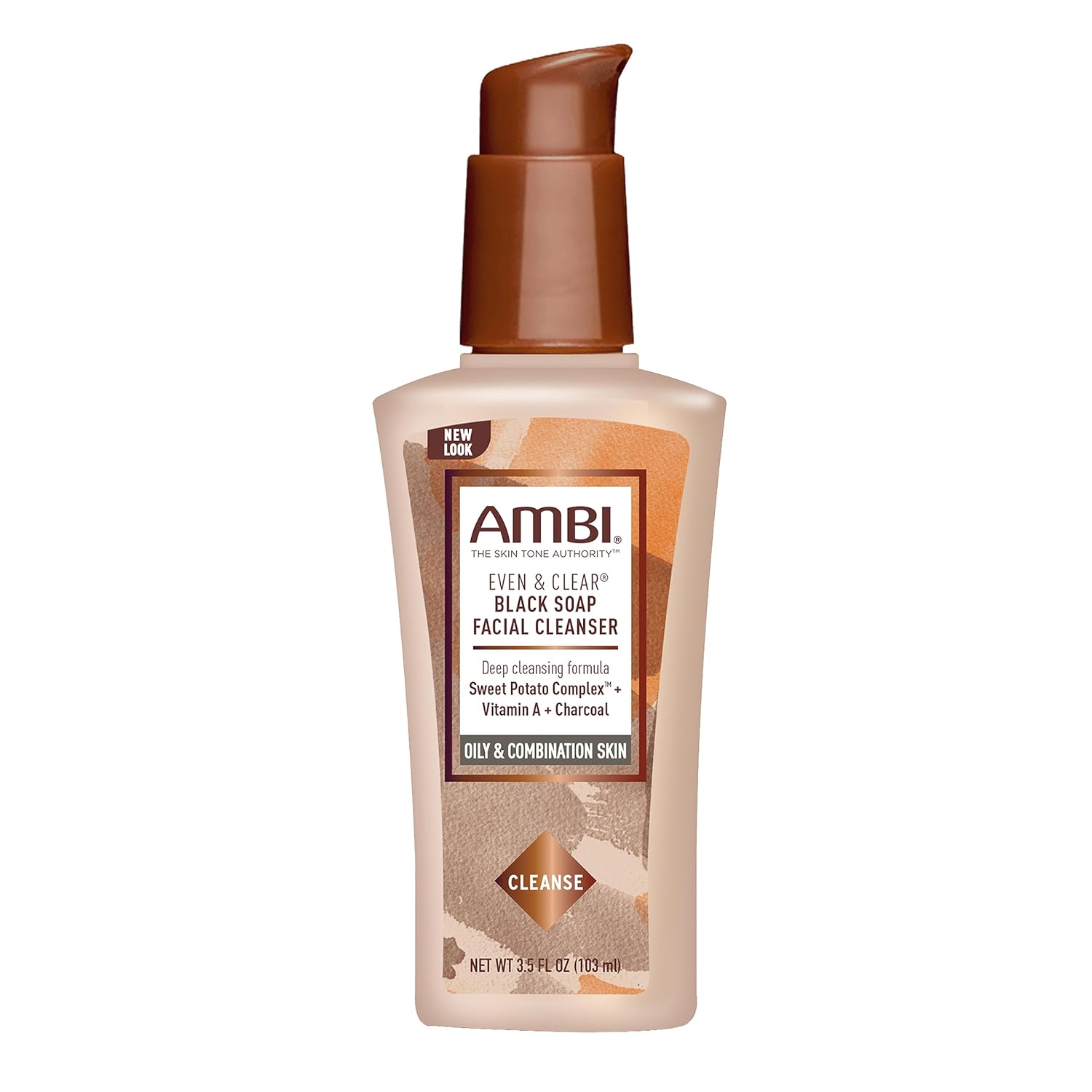Ambi Even & Clear Purifying Charcoal Black Soap Facial Cleanser With Nutrient Rich Sweet Potato Complex Helps Even Skin Tone 3.5 Ounce Ambi Even & Clear Purifying Charcoal Black Soap Facial Cleanser With Nutrient Rich Sweet Potato Complex | Helps Even Skin Tone | 3.5 Ounce