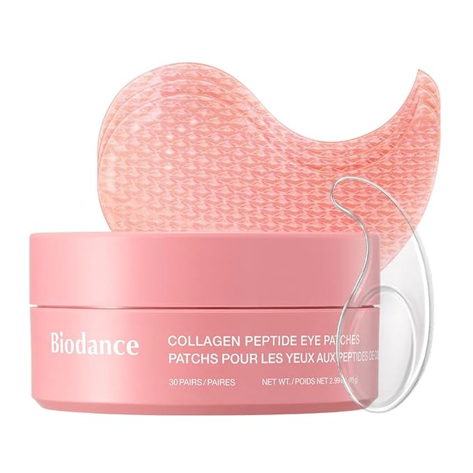 BIODANCE Collagen Peptide Eye Patches, Anti Wrinkle & Smile Line Patches for Face, Under Eye Mask for Fine Lines & Eye Bags, Travel Essentials & Self Care BIODANCE Collagen Peptide Eye Patches, Anti Wrinkle & Smile Line Patches for Face, Under Eye Mask for Fine Lines & Eye Bags, Travel Essentials & Self Care