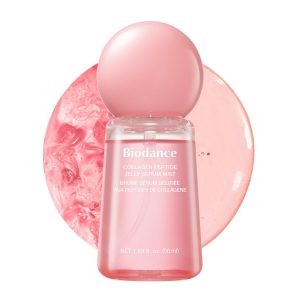 BIODANCE Collagen Peptides Jelly Serum Mist, Hydrating Face Mist, Plumping, Anti-Aging Face Spray, Sprayable Hydrogel, Travel Essentials & Self Care Gifts for Women, Korean Skin Care