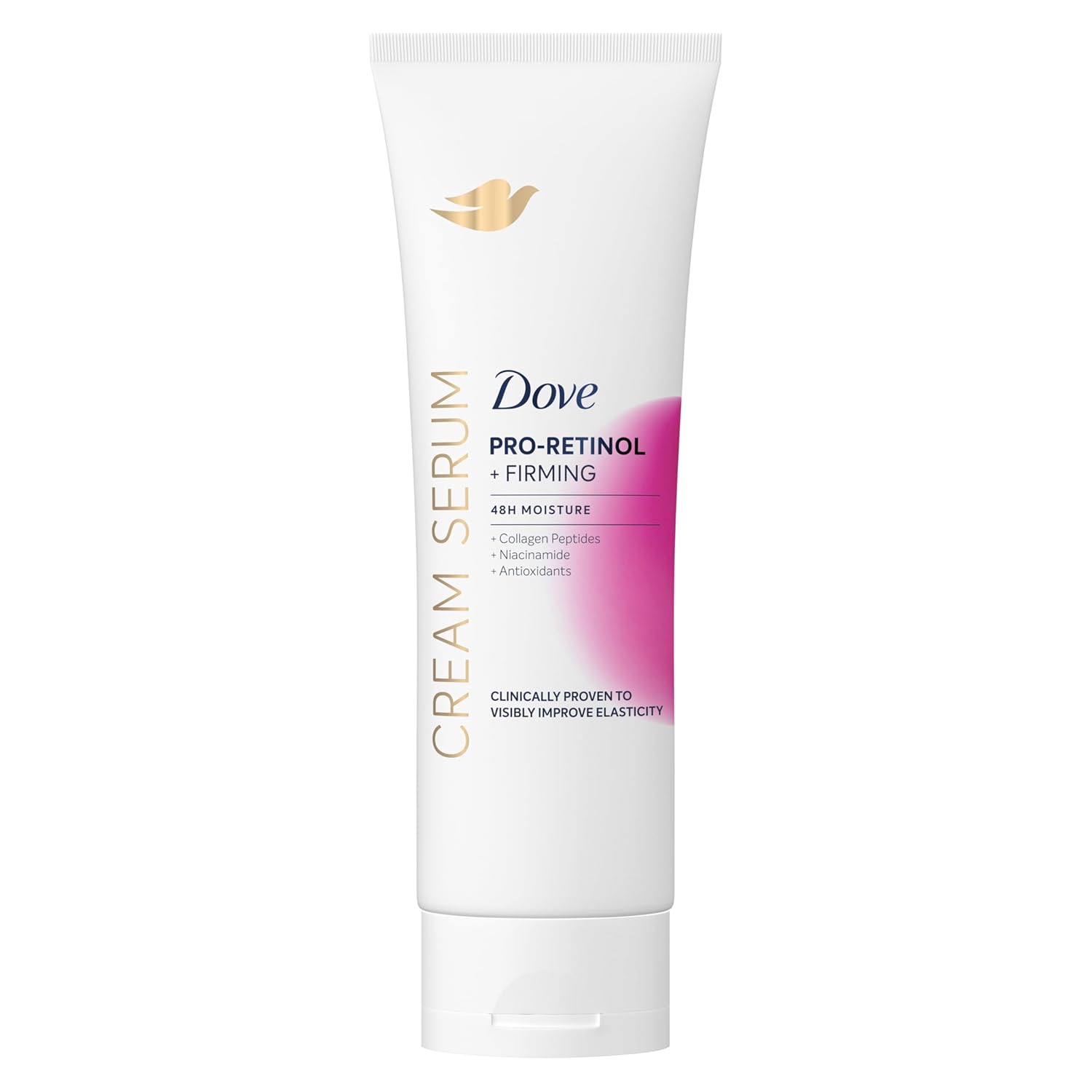 Dove Cream Serum Pro-Retinol + Firming for Elasticity and Firmness, with Collagen Peptides, Niacinamide and Antioxidants Lotion Dove Cream Serum Pro-Retinol + Firming for Elasticity and Firmness, with Collagen Peptides, Niacinamide and Antioxidants Lotion