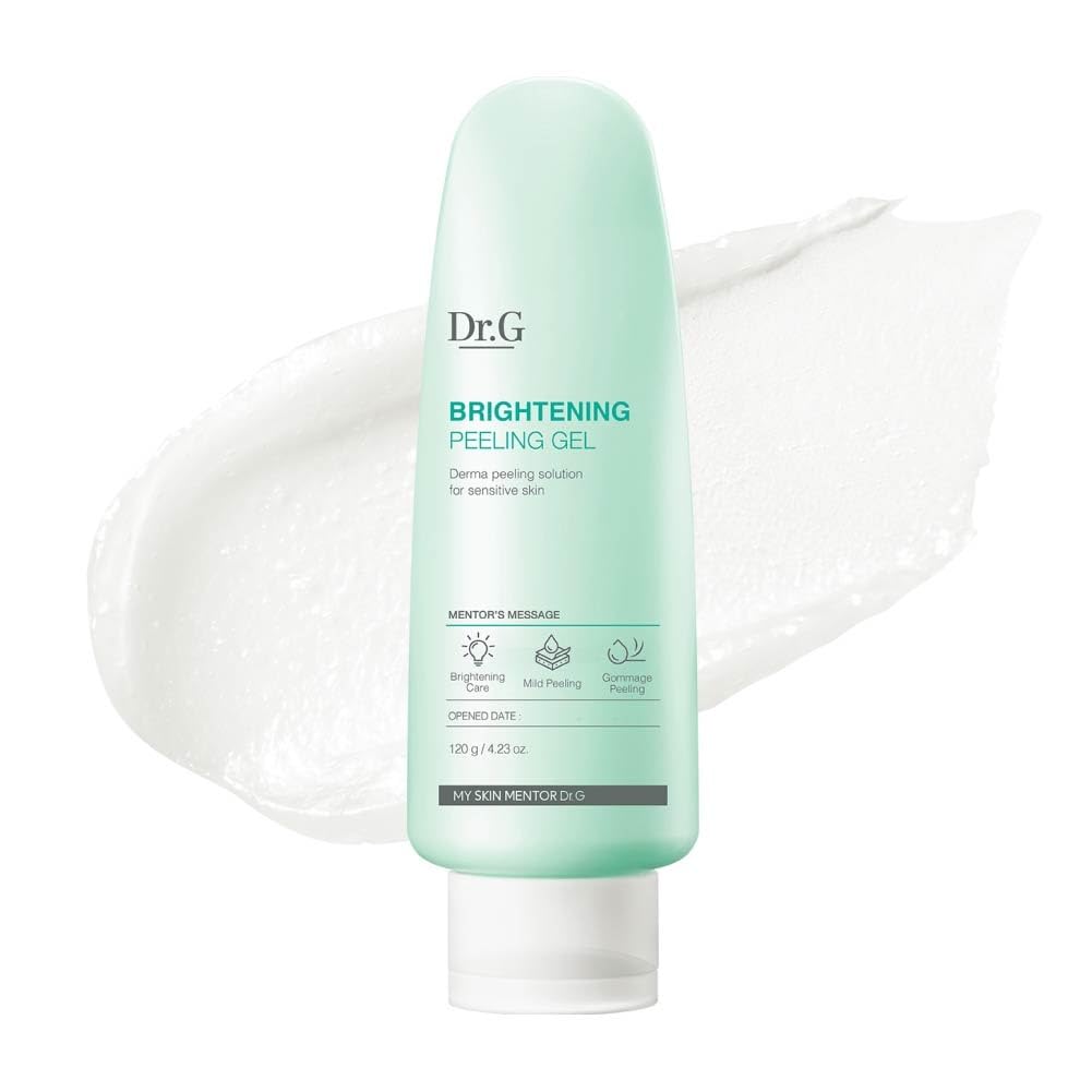 Dr. G Brightening Peeling Gel - Korean Skincare for Glowy Skin - Aqua Gommage Facial Exfoliator - Hyaluronic Acid, Ceramides, Vitamin C - Smooth Skin Texture, Low Irritation - Bulk Items Dr. G Brightening Peeling Gel - Korean Skincare for Glowy Skin - Aqua Gommage Facial Exfoliator - Hyaluronic Acid, Ceramides, Vitamin C - Smooth Skin Texture, Low Irritation - Bulk Items