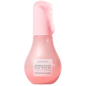 Glow Recipe Watermelon Niacinamide Dew Drops, Korean Niacinamide Serum Drops, Hydrating Face Serum + Primer & Liquid Highlighter, Hyaluronic Acid, Dewy Glow