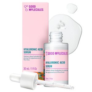 Good Molecules Hyaluronic Acid Serum - 1% Hyaluronic Acid Non-greasy Ultra Hydrating Serum, Facial Moisturizer for Plumper Skin, Skin Care for Face
