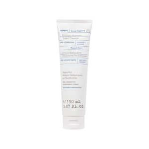 KORRES Greek Yoghurt Foaming Cream Cleanser, Hydrating, Deep Cleansing Skin Care, Makeup Remover, Face Wash for Women, Cream to Foam Facial Cleanser for Dry