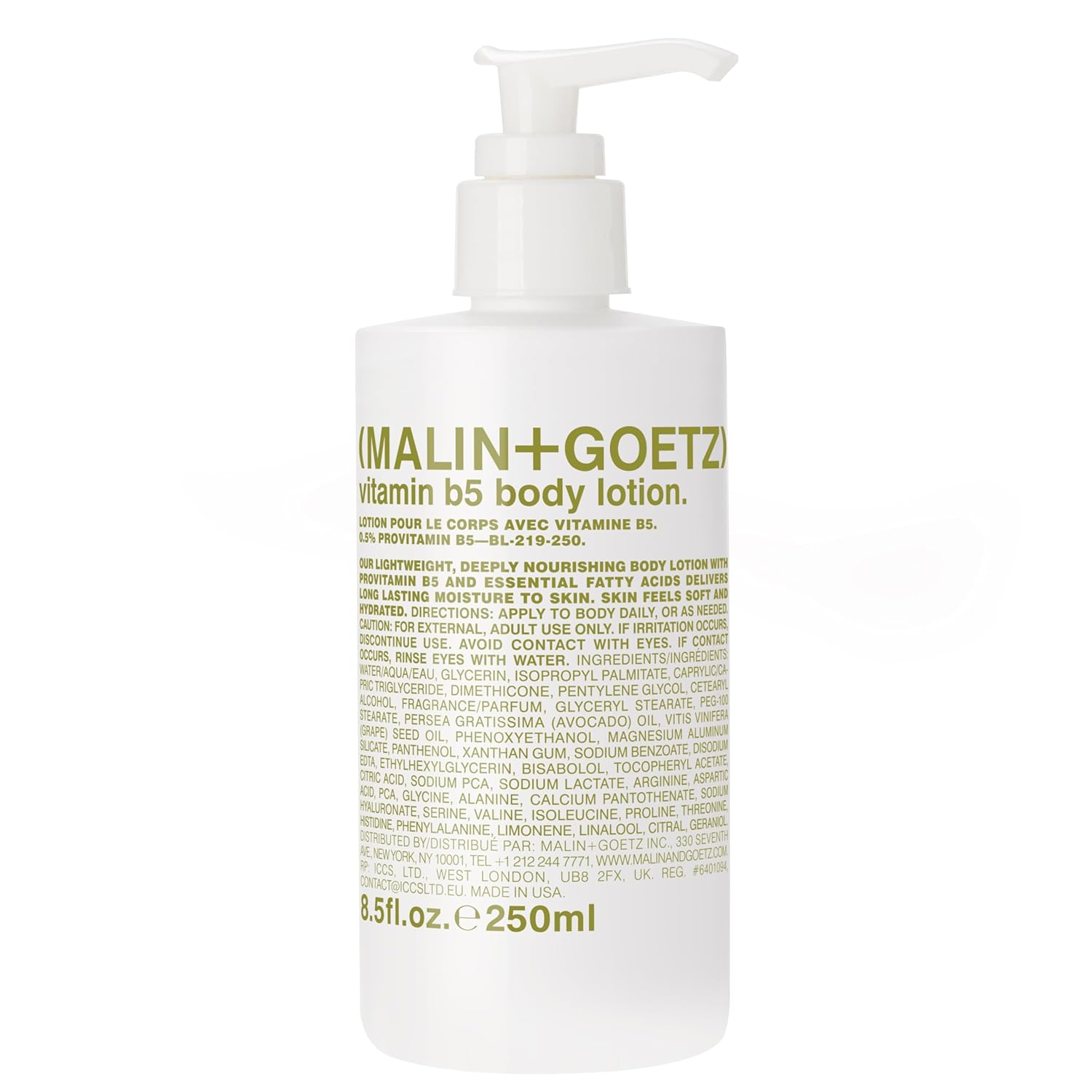 MALIN+GOETZ Vitamin B5 Body Lotion Lightweight Daily Moisturizer with Avocado & Grapeseed Oils Hydrating, Nourishing, Long-Lasting & Bergamot Scented Vegan, Cruelty-Free MALIN+GOETZ Vitamin B5 Body Lotion | Lightweight Daily Moisturizer with Avocado & Grapeseed Oils | Hydrating, Nourishing, Long-Lasting & Bergamot Scented | Vegan, Cruelty-Free