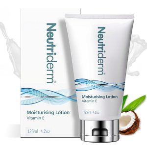 NEUTRIDERM Daily Face Moisturizer with Natural Vitamin E Cream, Moisturizing Lotion for Face and Body, Wrinkles, Dry, Acne-Prone, Irritated or Aging Skin