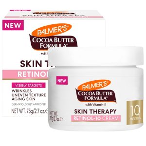 Palmer's Cocoa Butter Formula Face Cream, Skin Therapy Retinol-10 Moisturizer, 2.7 Oz, Vitamin E & Hyaluronic Acid, Helps Reduce Fine Lines & Uneven Skin Tone