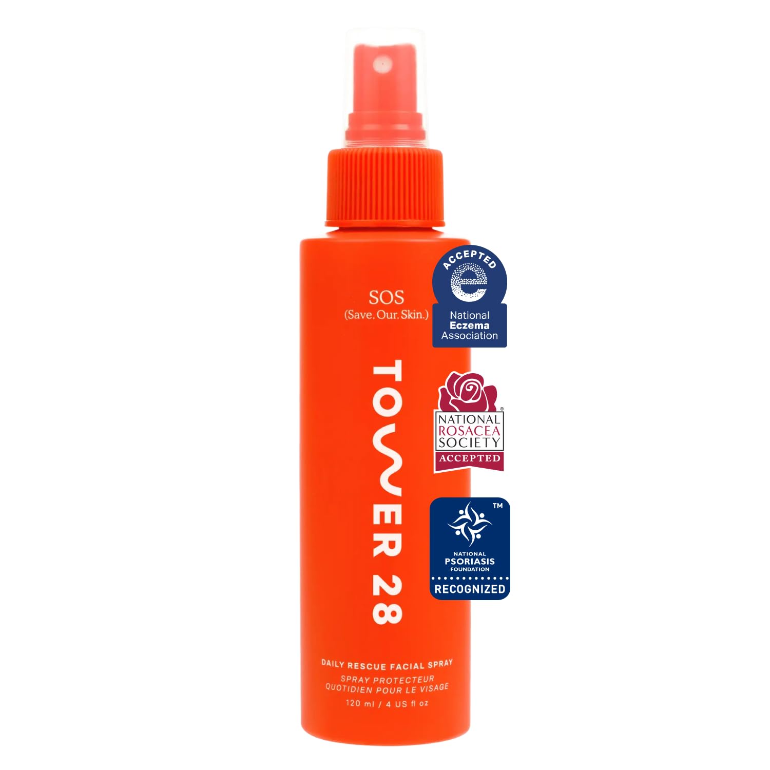 Tower 28 SOS Daily Rescue Facial Spray - Hypochlorous Acid Spray to Help Reduce Redness, Calm Irritation + Alleviate Flare-Ups - Soothing + Purifying Face Toner Tower 28 SOS Daily Rescue Facial Spray - Hypochlorous Acid Spray to Help Reduce Redness, Calm Irritation + Alleviate Flare-Ups - Soothing + Purifying Face Toner