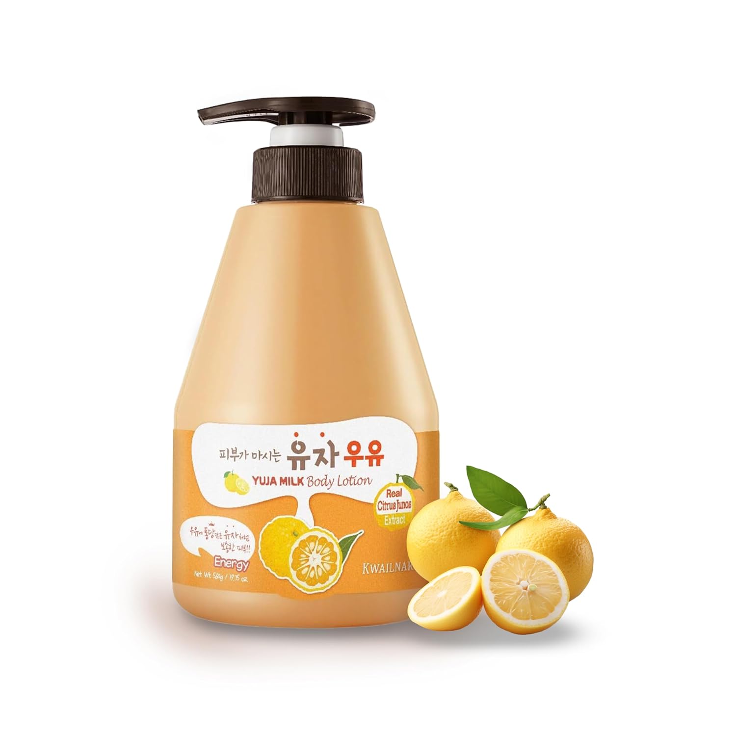WELCOS KWAILNARA Yuja Milk Body Lotion (19.75 Fl Oz) – Korean Body Lotion for Bright & Even-Toned Skin Milk Protein, Royal Jelly, & Yuja Vitamin C Extract Paraben-Free & Non-Greasy WELCOS KWAILNARA Yuja Milk Body Lotion (19.75 Fl Oz) – Korean Body Lotion for Bright & Even-Toned Skin | Milk Protein, Royal Jelly, & Yuja Vitamin C Extract | Paraben-Free & Non-Greasy