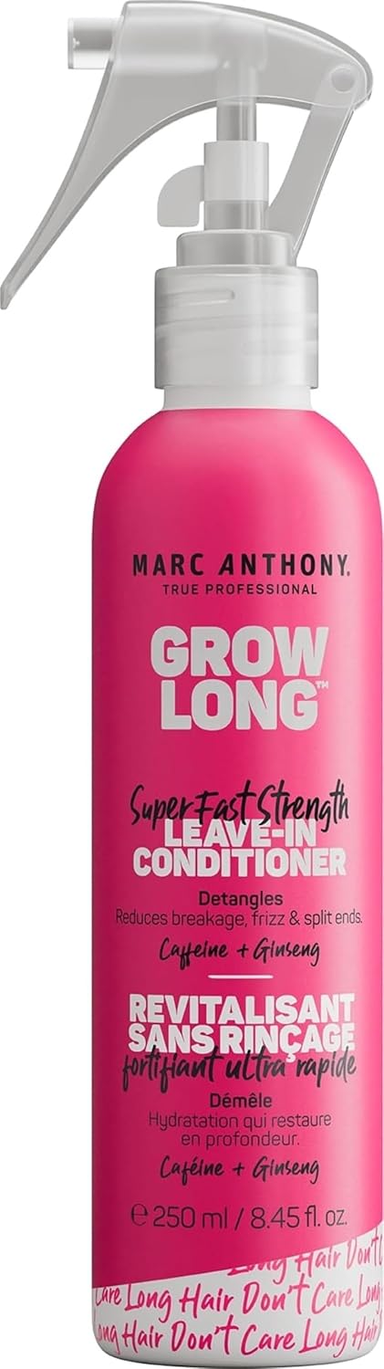 Marc Anthony Grow Long, Detangling Leave-In Hair Conditioner Spray Anti-Frizz Anti-Breakage Hair Care for Dry Damaged Hair & Split Ends Marc Anthony Grow Long, Detangling Leave-In Hair Conditioner Spray | Anti-Frizz Anti-Breakage Hair Care for Dry Damaged Hair & Split Ends