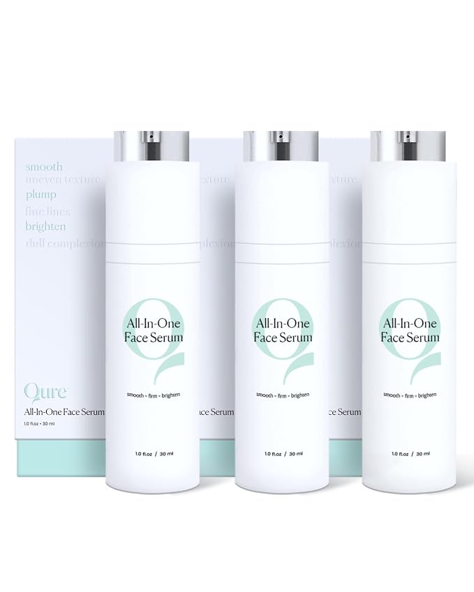 Qure All In One Hyaluronic Acid Serum for Face, Facial Serum With Niacinamides, Retinol, Lactic & Mandelic Acid, Bakuchiol, Peptides & Vitamin C Qure All In One Hyaluronic Acid Serum for Face, Facial Serum With Niacinamides, Retinol, Lactic & Mandelic Acid, Bakuchiol, Peptides & Vitamin C