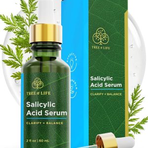 Tree of Life 2% Salicylic Acid Serum for Face w/AHA & PHA Liquid - Pore Minimizer & Clogged Pores Treatment - Suitable for Sensitive Skin