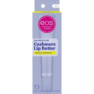 eos Vanilla Cashmere Lip Butter Plumping Peptides Smoothing Shea Butter 0.35 oz