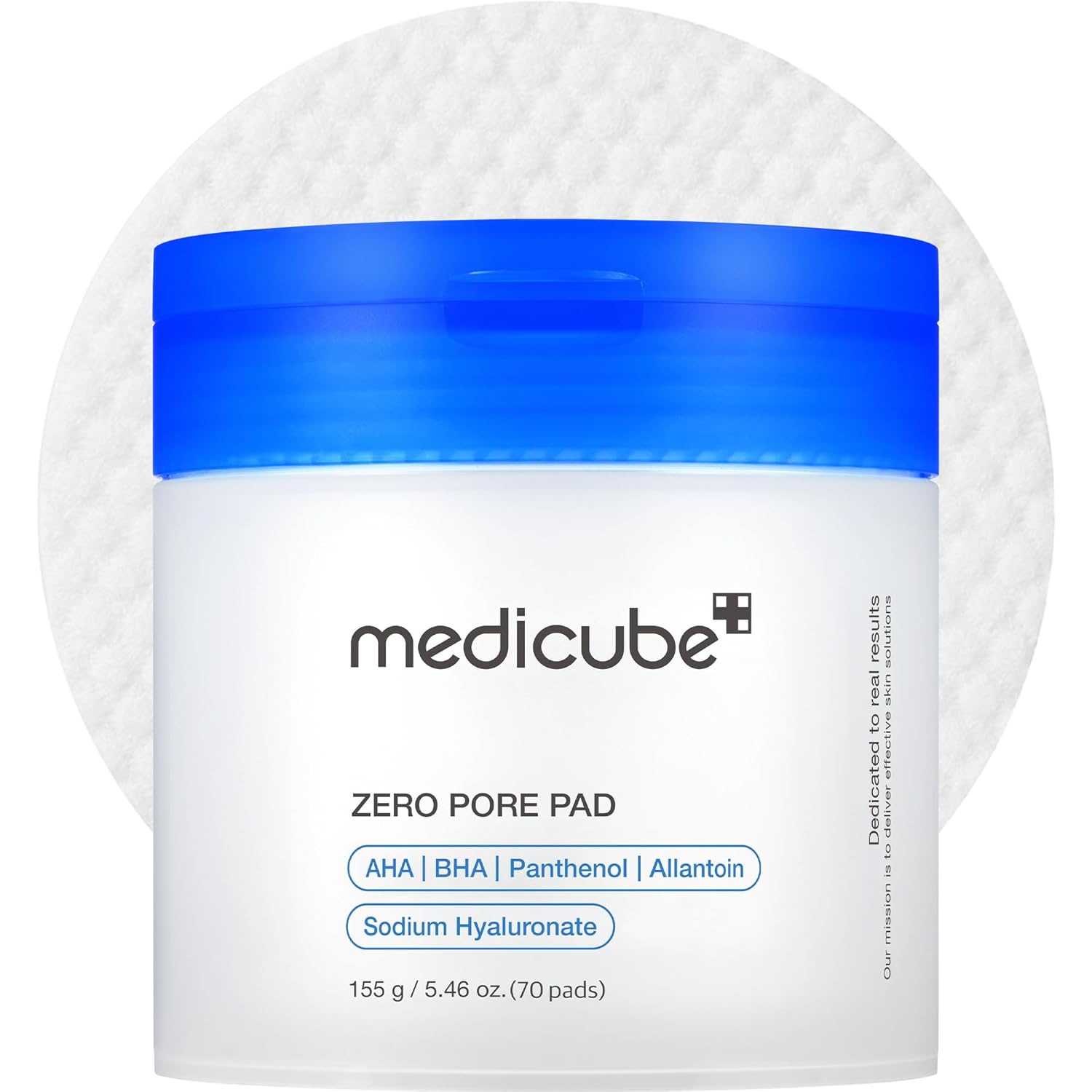 medicube Toner Pads Zero Pore Pad 2.0 Dual-Textured Facial Pad for Exfoliation and Pore Care with 4.5% AHA Lactic Acid medicube Toner Pads Zero Pore Pad 2.0 | Dual-Textured Facial Pad for Exfoliation and Pore Care with 4.5% AHA Lactic Acid