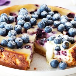 Baked Blackberry Cheesecake
