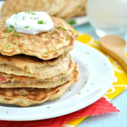 Bell Pepper & Corn Pancakes