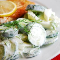Creamy Cucumber Fennel Salad