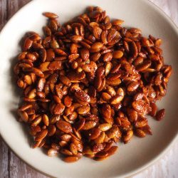 Sweet Hot Pumpkin Seeds with Autumn Spices