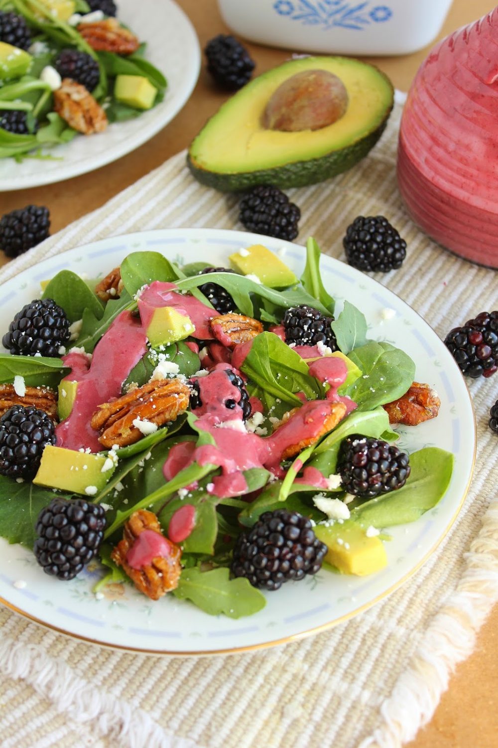 Baby Greens with Blackberry Vinaigrette