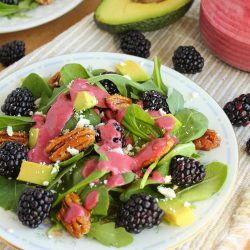 Baby Greens with Blackberry Vinaigrette