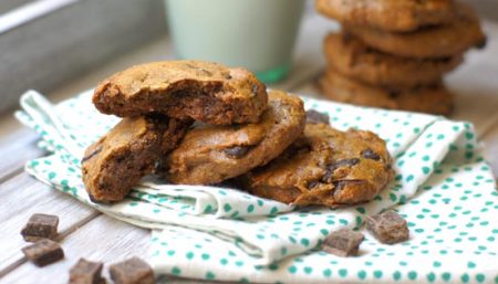 Date, Walnut and Dark Chocolate Cookies
