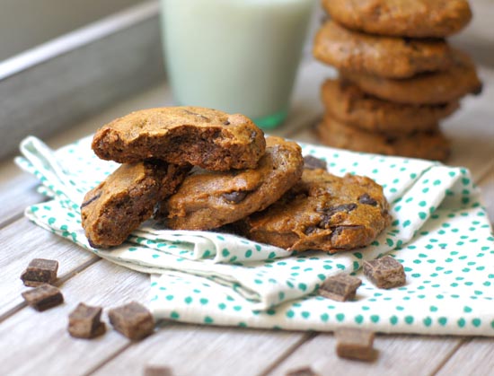 Date, Walnut and Dark Chocolate Cookies