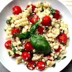 Fresh Cherry and Corn Salad