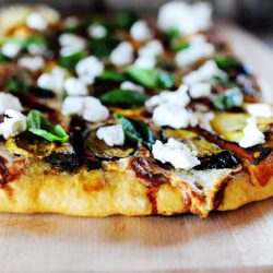 Grilled Pizza with Grilled Vegetables