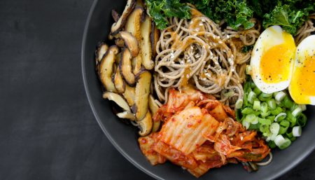 Soba Noodles with Kimchi