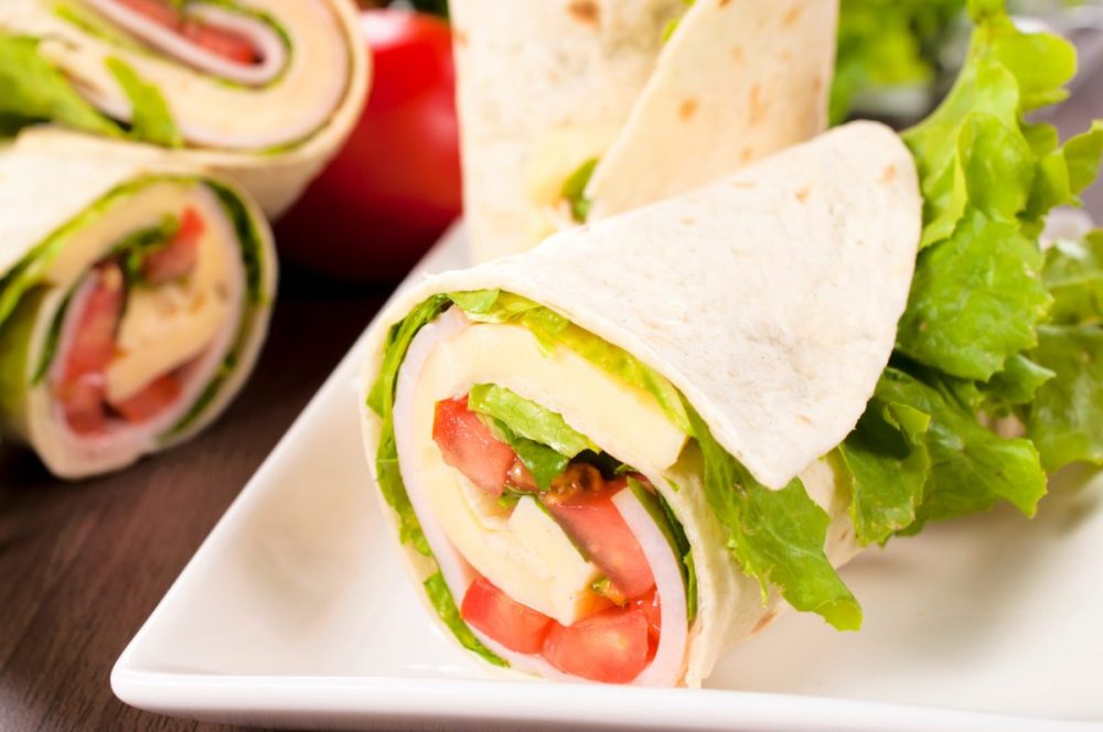 Turkey, Spinach, Apple Wrap