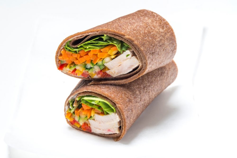 Wrap with Turkey and Veggies